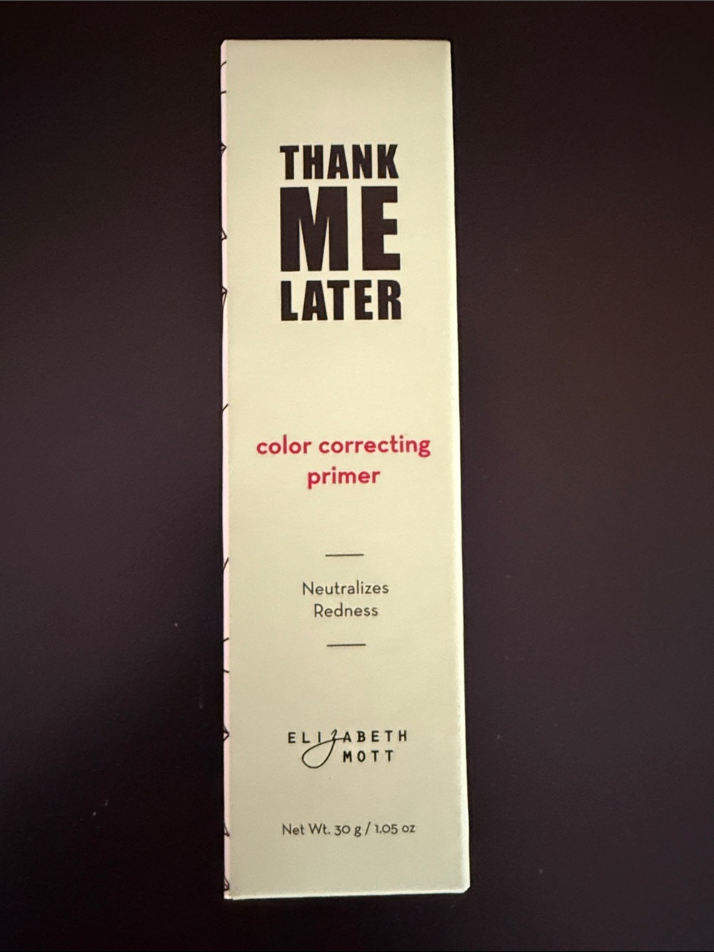 Elizabeth Mott Thank Me Later Color Correcting Primer, 1.05 oz